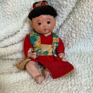 Vintage 50s Japanese Porcelain Doll